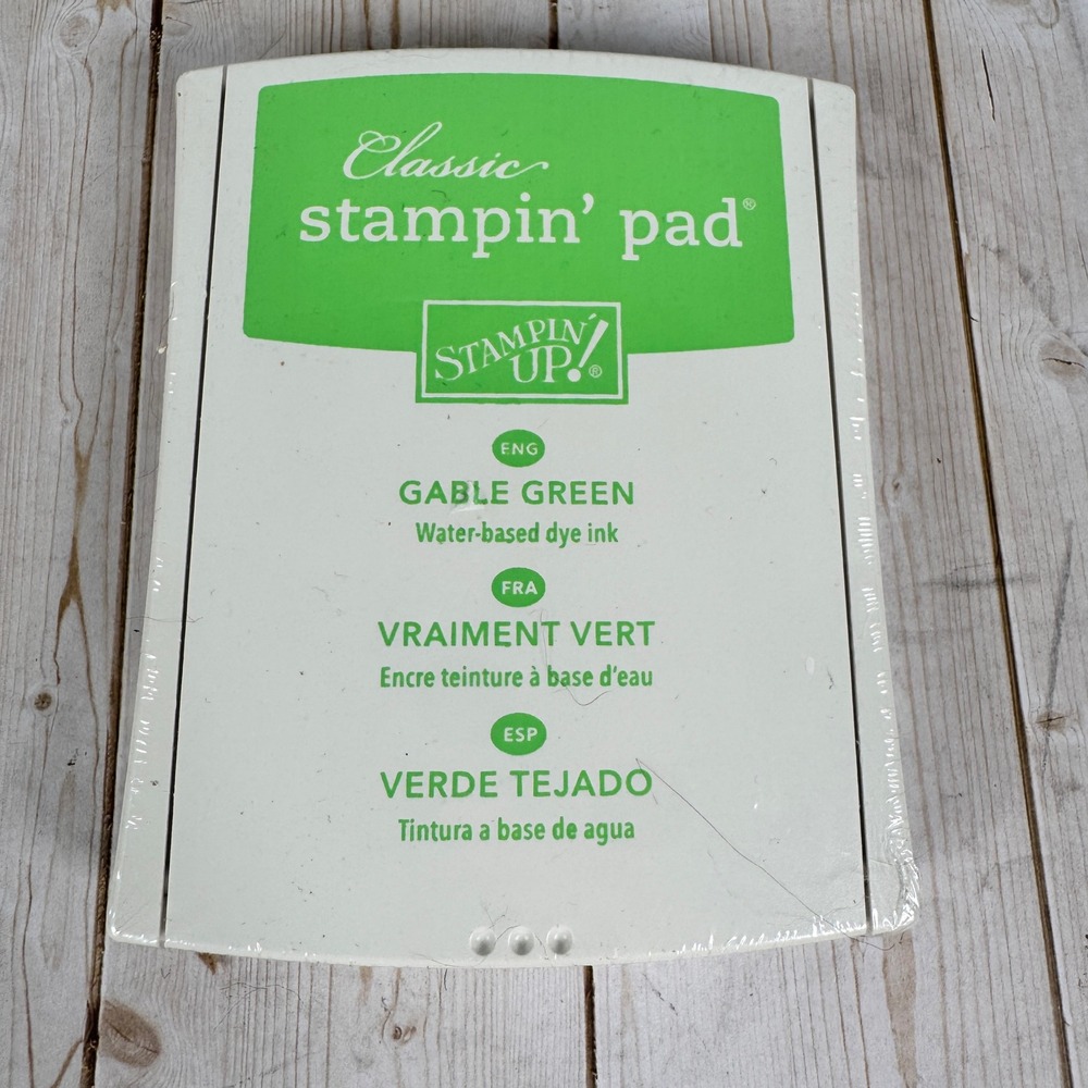 Stampin Up Classic Stampin Pad Gable Green 101673 Water-based‎ Dye Ink New